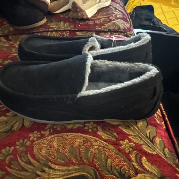 Deer‎ Stags Men's Slipperooz Nordic Slippers Color Black Size 10 Style NORDICTW - Picture 3 of 6